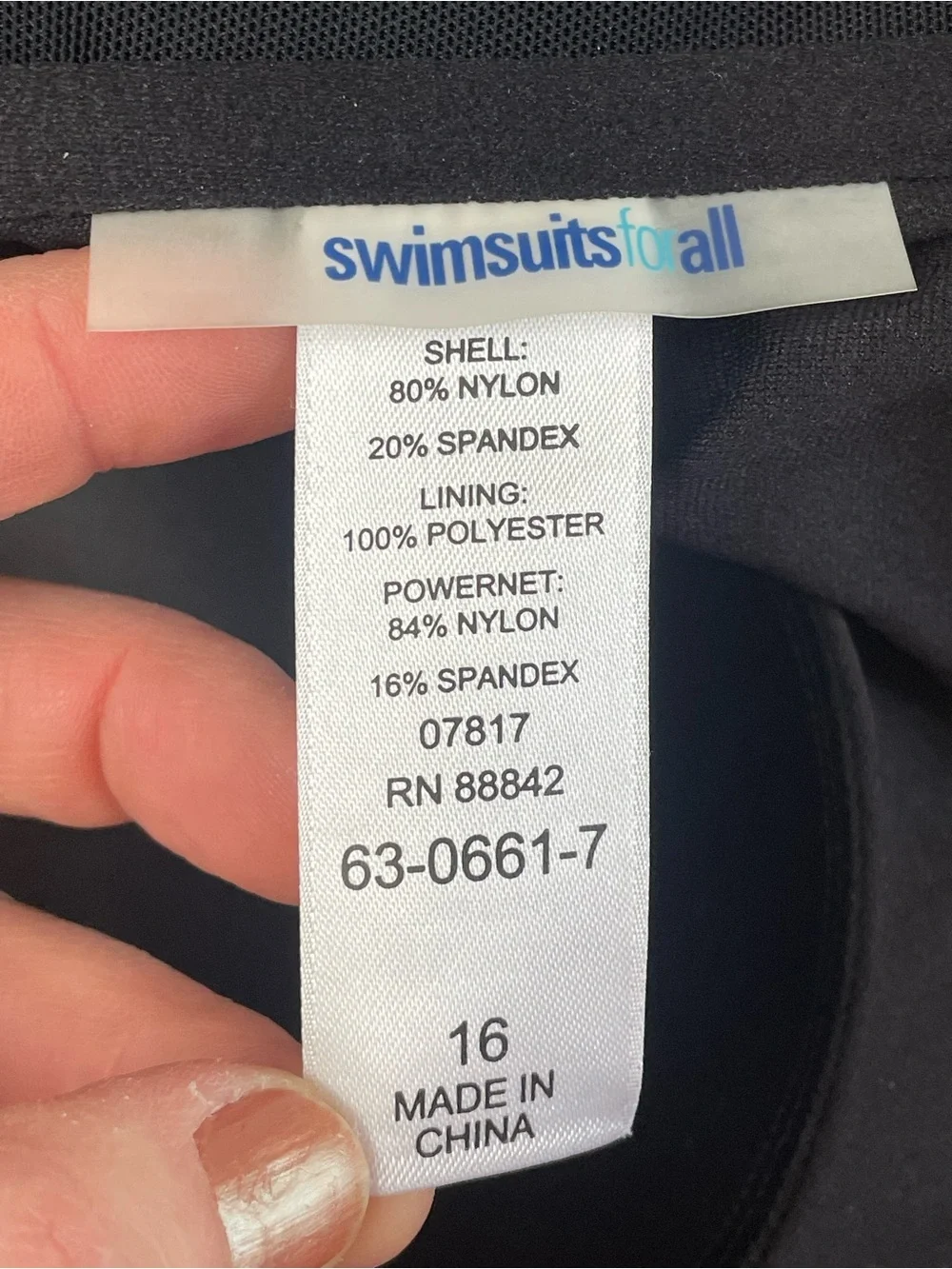 Swimsuits For All measurements see